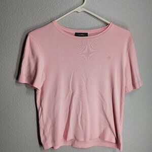 Lauren by Ralph Lauren - Pink - Short Sleeve - Small